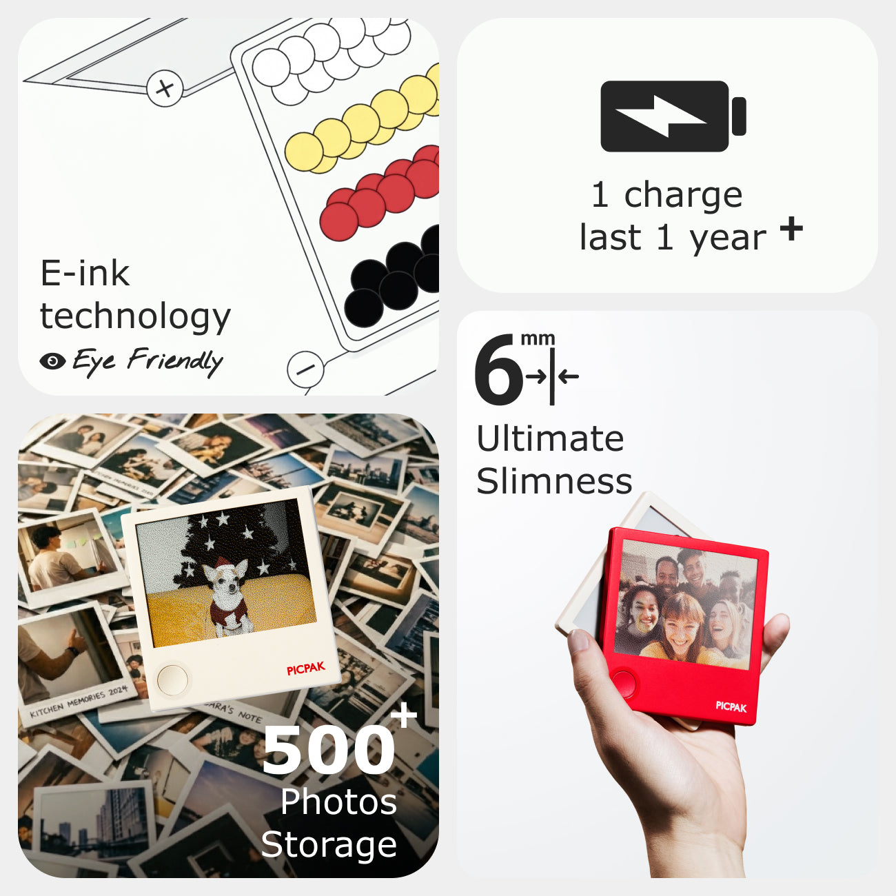 PICPAK Pocket-Size E-Ink Album