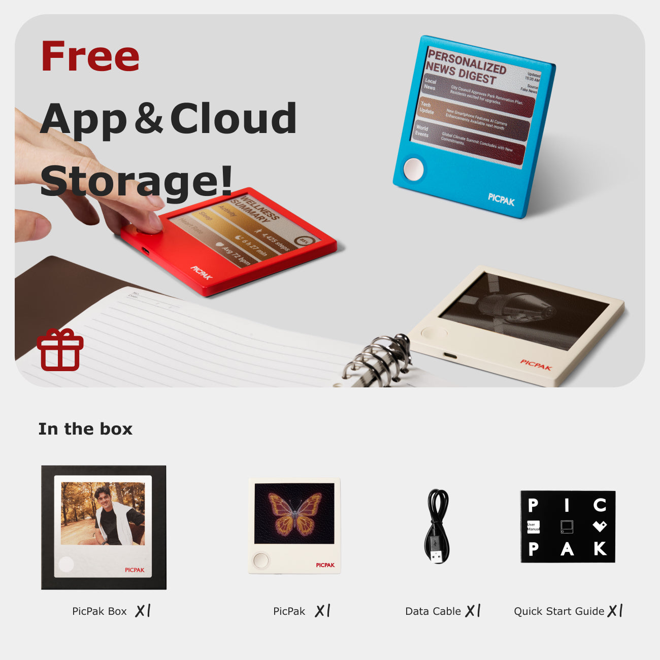 PICPAK Pocket-Size E-Ink Album