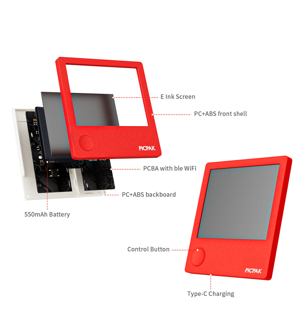 PICPAK Pocket-Size E-Ink Album